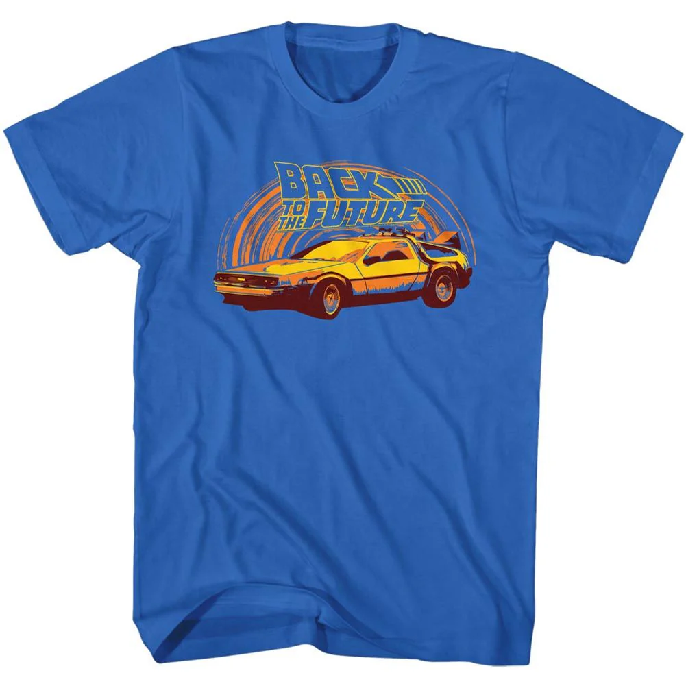 Unisex Adult T-shirt Rockinstone Back To The Future Movie Yeller Solid Royal Sizes