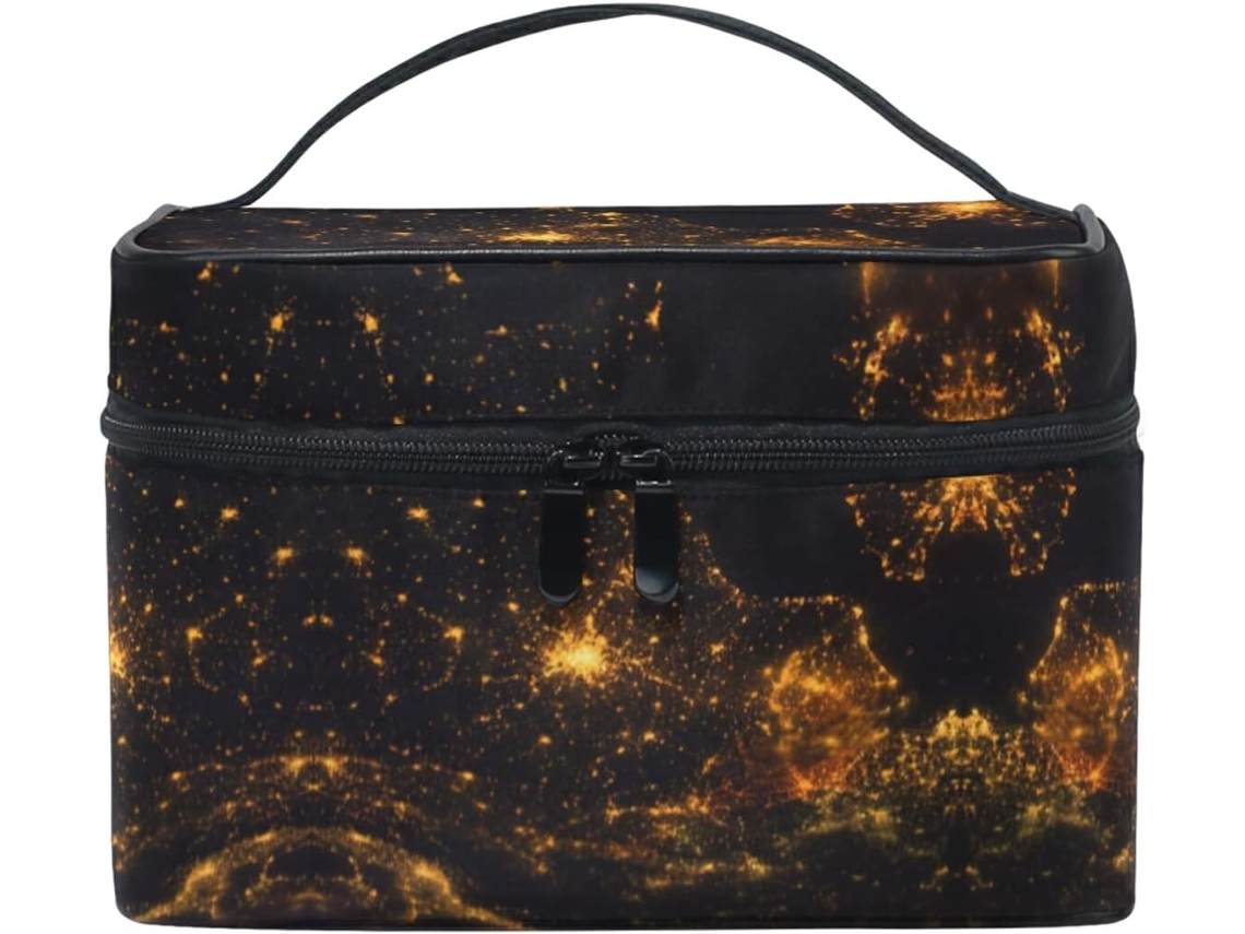 Nécessaire Bolsa de Maquiagem com Zíper em Formato Nebulosa Espacial Tecido Zíper Viagens | S/MARCA