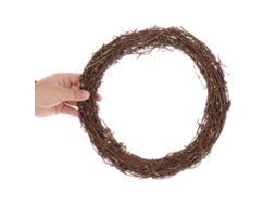 Anéis De Rattan Para Artesanato Floral - Pacote Com 6 Unidades