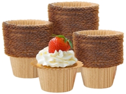 Lurelia Formas Para Muffins, 90 Formas, Descartável, Natural, Para Muffins E Cupcakes