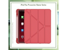 Capa Para Tablet Lurelia, Compatível Com Ipad 10 2/10 5, Vermelho, Silicone, Proteção Antiquedas, Anti-impressões Digitais