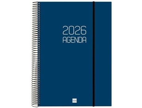 Agenda Finocam Opaque Azul A4 21 X 29,7 Cm 2026