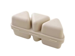 Forma Triangular Japonesa Para Onigiri Com Tampa - Faça Bolinhos De Arroz Perfeitos Em Minutos, Ideal Para Lancheira Escolar, Marmita Para O Escritóri