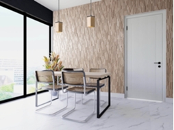 Painel Decorativo De Parede 3d Ace Carvalho Maciço - Relevo Estruturado - 72x10cm - 14 Painéis 1m² - Parede E Teto