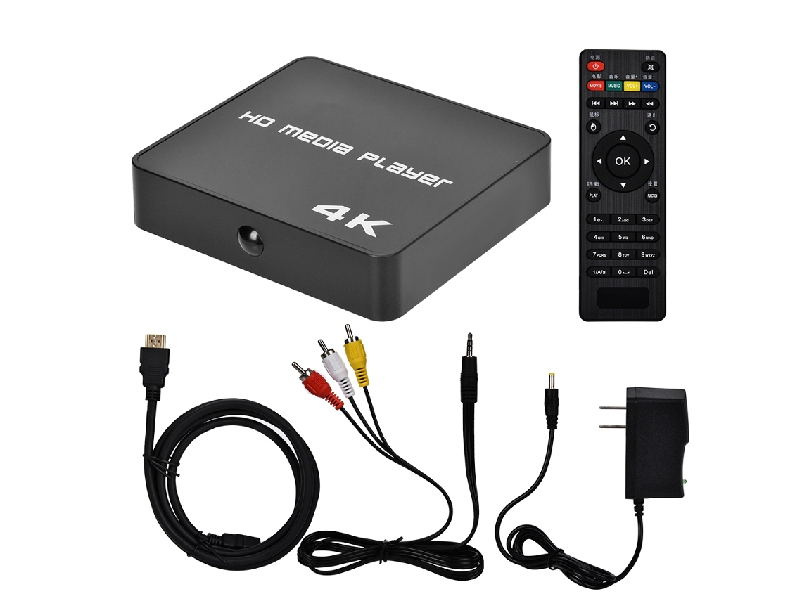 Reprodutor De Mídia Hdmi Tv Digital 4k Quad Core