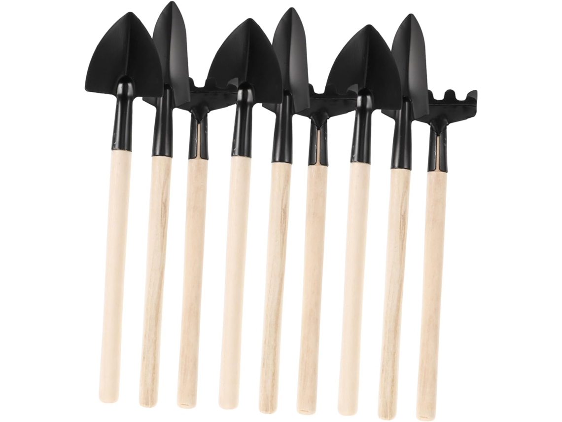 Conjunto De 9 Peças De Pá E Ancinho Para Jardim - Ferramentas De Jardinagem Para Plantio