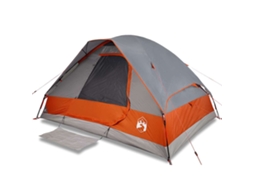 Camping Tent, Camping Tents Vidaxl Cinzeto Poliéster (2 Pessoas)