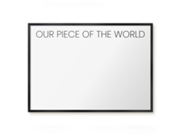 Magnetic Board Our Piece Of The World For The Living Room Espelharte (70x50 Cm)