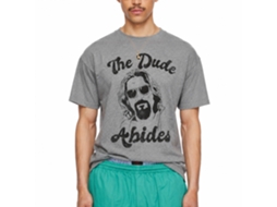 Rockinstone The Big Lebowski The Dude Abides Heather Graphite Adult T-shirt Size:s