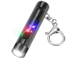 Lanterna Pequena Com Flash Uv/azul Vermelho Lanterna Led Recarregável Usb C Super Brilhante Com Chaveiro Portátil Preto Yunzii