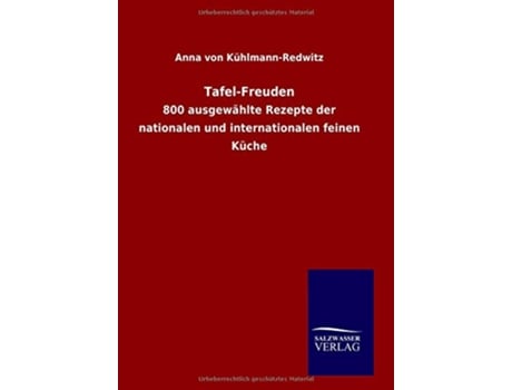 Livro TafelFreuden German Edition de Anna Von Kühlmannredwitz (Alemão - Capa Dura)