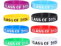 Conjunto De 8 Pulseiras Silicone Para Formatura, Lembrancinhas De Festa Formatura, Acessórios De Decoração Para Eventos