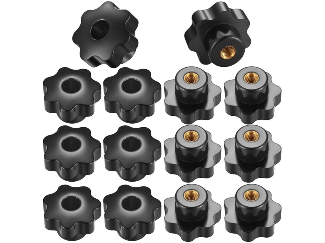 Conjunto de 14 Botões Rosca Serrilhada BRILVIBERA