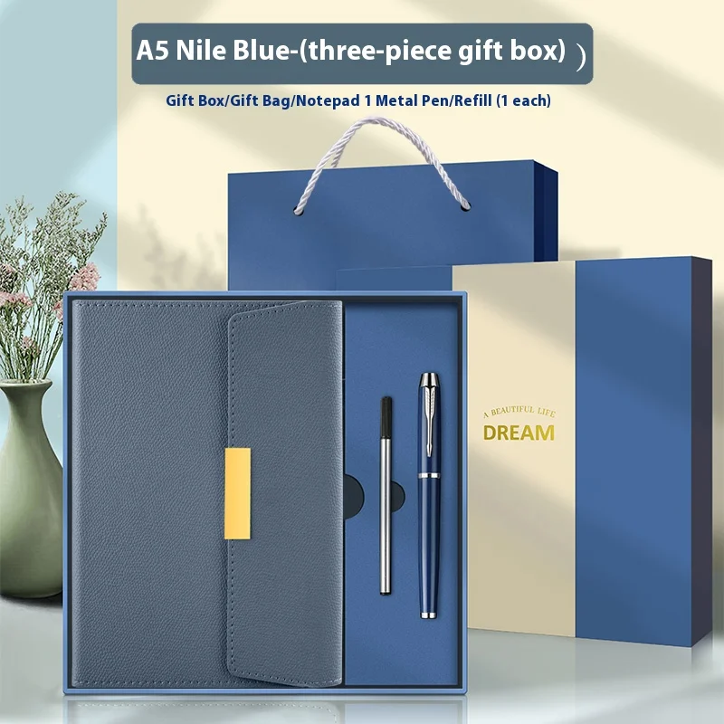 (conjunto Azul Nilo) Caderno/agenda A5 Retrô De Alta Qualidade E Espessura Aprimorada