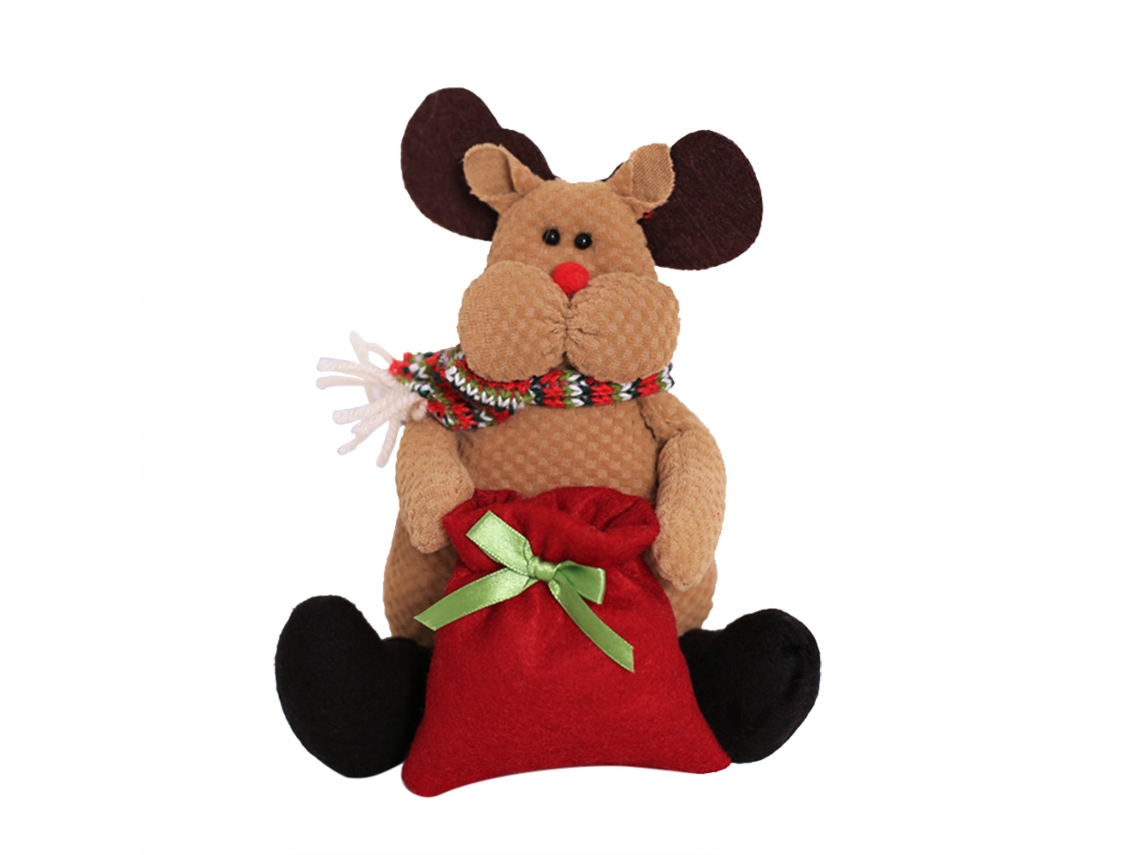 Laxiscreed Urso De Natal Com Cervo Em Algodão Para Decoração De Mesa E Sacos De Guloseimas