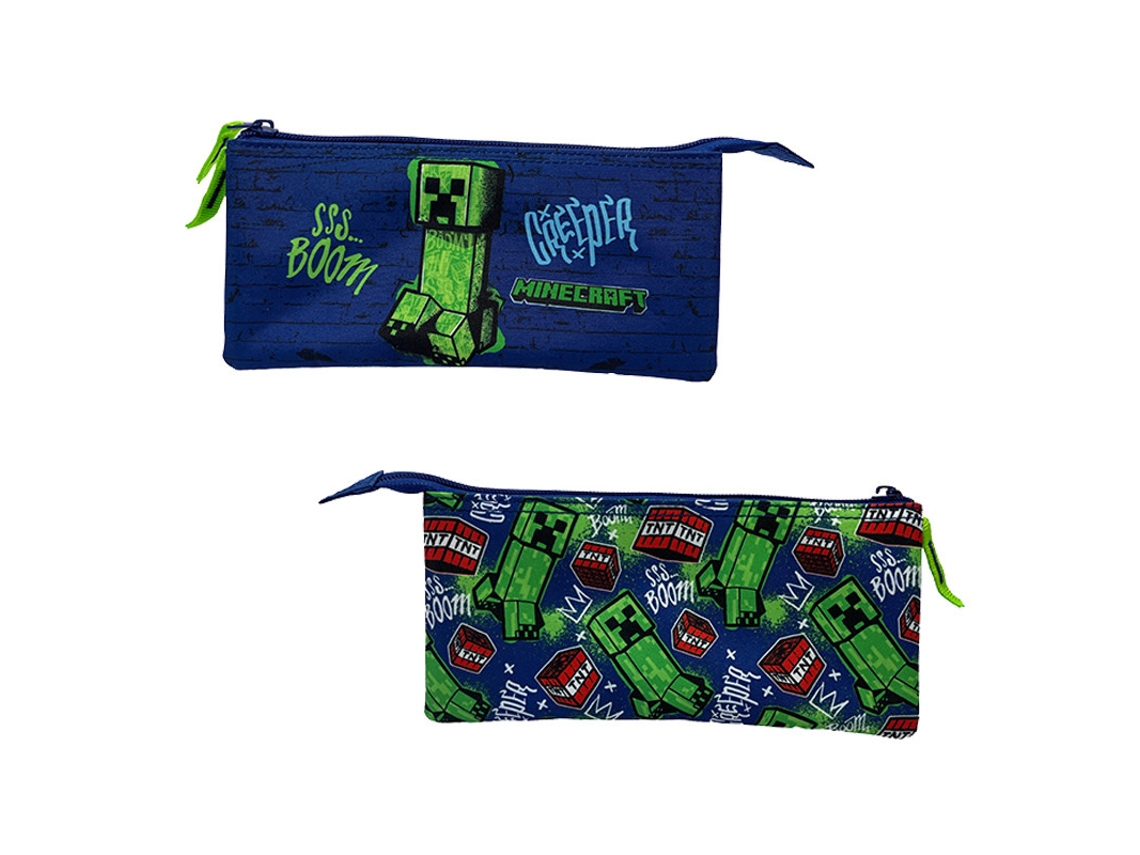 Estuche Triple Minecraft Boom Creeper