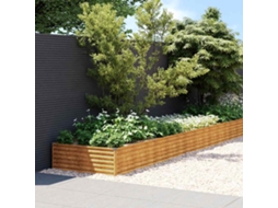 Vidaxl Canteiro Elevado De Jardim 770x100x36 Cm Aço Corten
