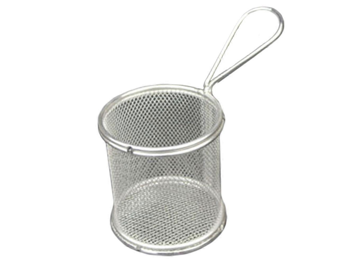 Cesto Pequeno Para Frituras Em Aço Inoxidável
