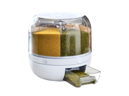 Caja De Armazenamento De Grãos Selada Rotatória Para Arroz Resistente À Umidade E Insetos 27x27cm