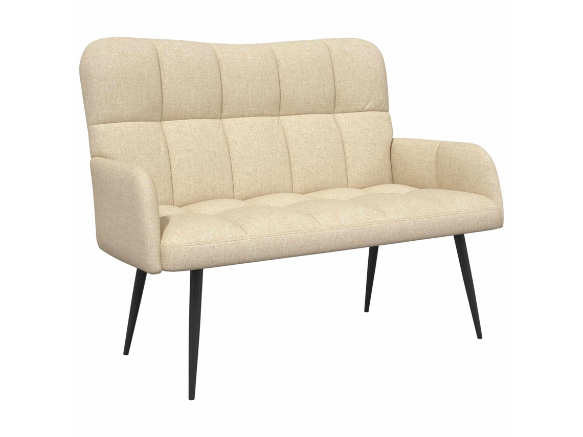 Sofá para 2 Pessoas Creme 115 X 61 X 87 Cm Tecido MAISON EXCLUSIVE
