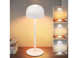 Nettlife Candeeiro De Secretária Led Sem Fios: Candeeiro De Mesa Com Regulação Por Toque E 3 Temperaturas De Cor Usb, Regulável, Para Casa
