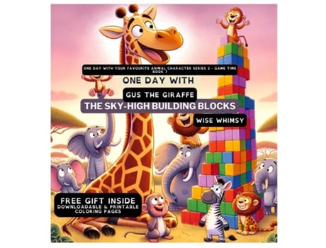 Livro One Day With Gus the Giraffe The Sky-High Building Blocks de Wise Whimsy (Inglês)