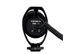 Comica Cvm v30 Lite Microphone With Super cardioid Polar Pattern Cold shoe Design Condenser Mic For Smartphone Camera Black LAXISCREED