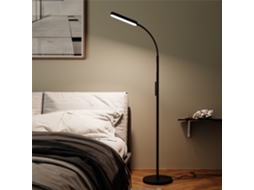 Tectake Candeeiro De Pé Prisma Led, 5 Modos De Luz, 12 W, Regulável, Preto