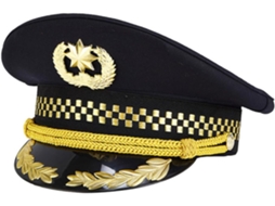 Chapéu De Capitão De Companhia Aérea Ciieeo Em Algodão Preto, Confortável E Com Acabamento Requintado.