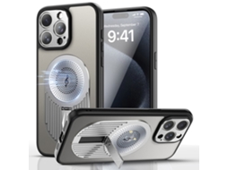Suporte Casa Dissipação Calor Para Iphone 15 Pro Silicone Prateado
