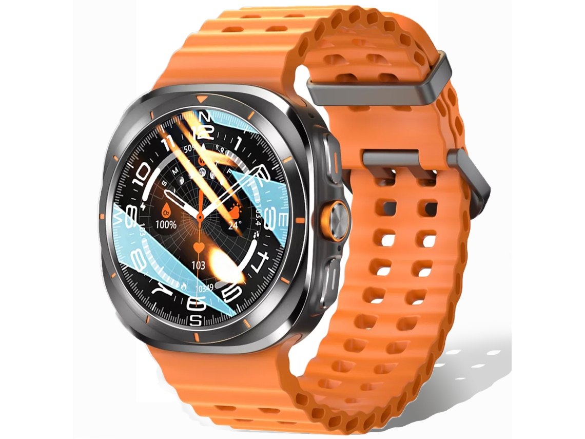 (laranja) Smartwatch Bluetooth Unissex