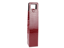 Bolsa De Transporte De Vinho De Couro Pu Reutilizável Para Champanhe Cerveja Presente Vermelho