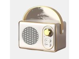 Mini coluna retro sem fio portátil bateria longa duração led rgb usb quarto festa STELASPLEN