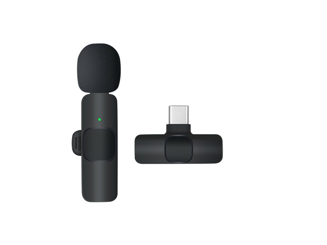 Microfone De Lapela Sem Fio K9 Com Cancelamento De Ruído Aquaforge (interface Type C)