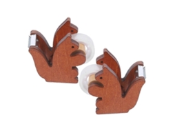 Dispensador De Fita Adesiva Mesa Em Formato Esquilo, Com Desenho Animado, Para Uso Doméstico (2 Unidades).