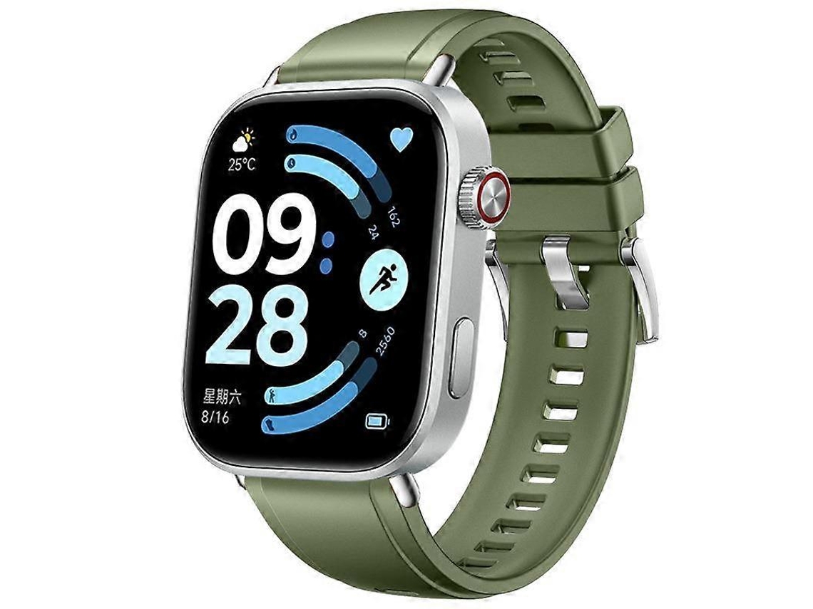 Pulseira De Silicone De Cor Sólida Com Fivela Prateada E Botão De Pressão Para Redmi Watch 6