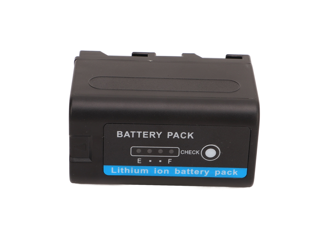 Bateria Np F770 5800mah Resistente A Temperaturas Extremos Com Indicador Para Camcorder Mc2500c 1500c