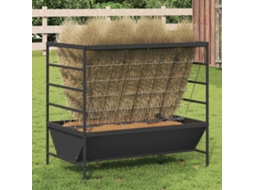 Vidaxl Comedouro Para Gado Preto 100 X 60 X 90 Cm 15 Kg