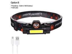 Mini Lanterna Led Usb De 3000lm De Alta Potência Para Sauna, Farol À Prova Dágua Para Acampamento E Pesca Olysi Shop