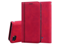 Capa Fosca De Couro Pu Com Aba Horizontal E Fecho Magnético, Suporte, Compartimento Para Cartão E Cordão Para Xiaomi Redmi 6a.