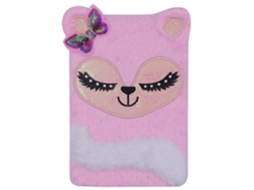 Caderno de Pelúcia Fofo com Laço Brilhante, Caderno Infantil de Desenho e Escrita com Páginas Pautadas, Ideal para Meninas BRILVIBERA