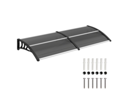 Marquise protetora DECORALAR TECH em policarbonato (196x75x23 cm)