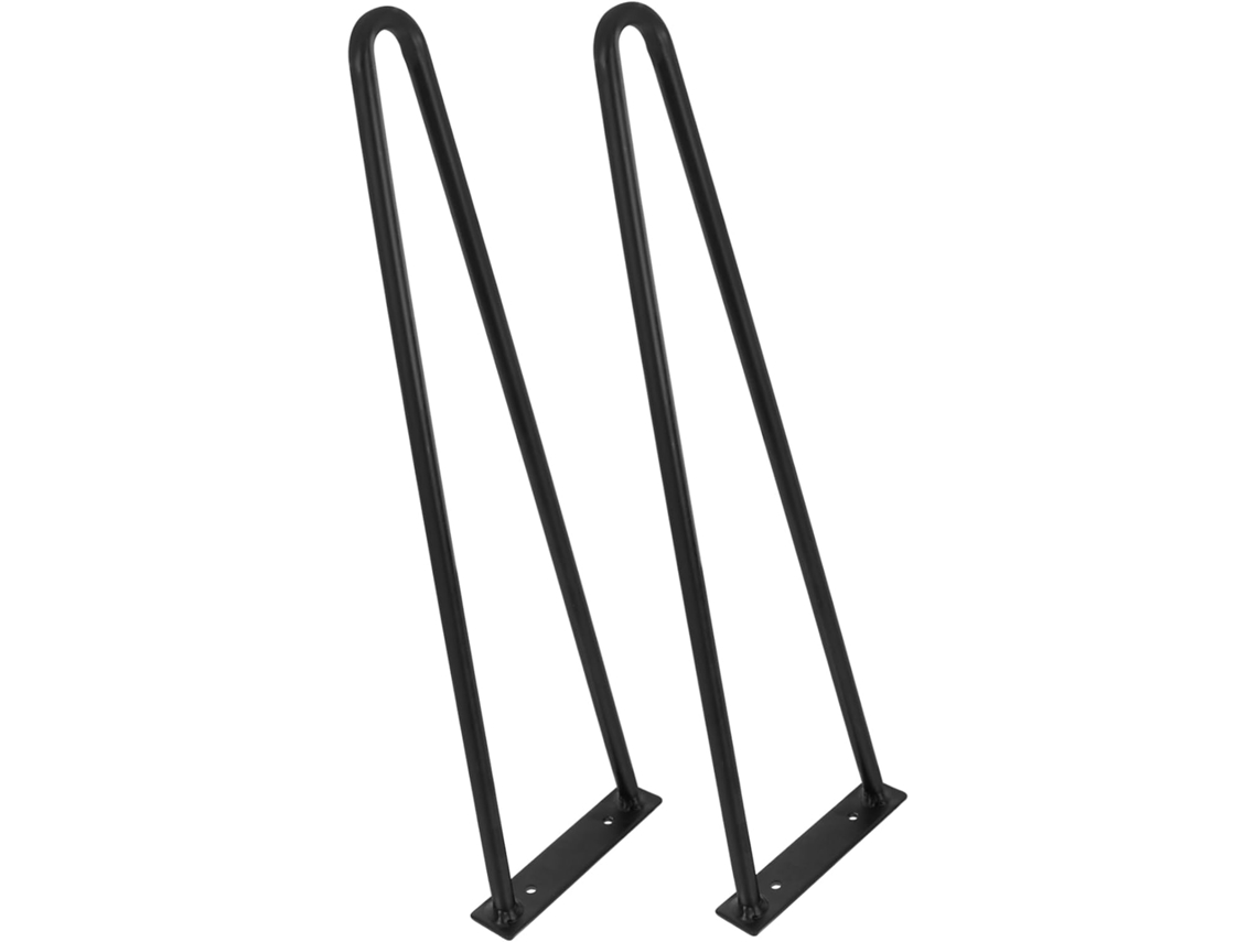 Nuobesty 2 Peças Pés De Metal Em Formato U Para Móveis, Resistentes E Com Altura Ajustável, Ideais Para Mesas, Armários