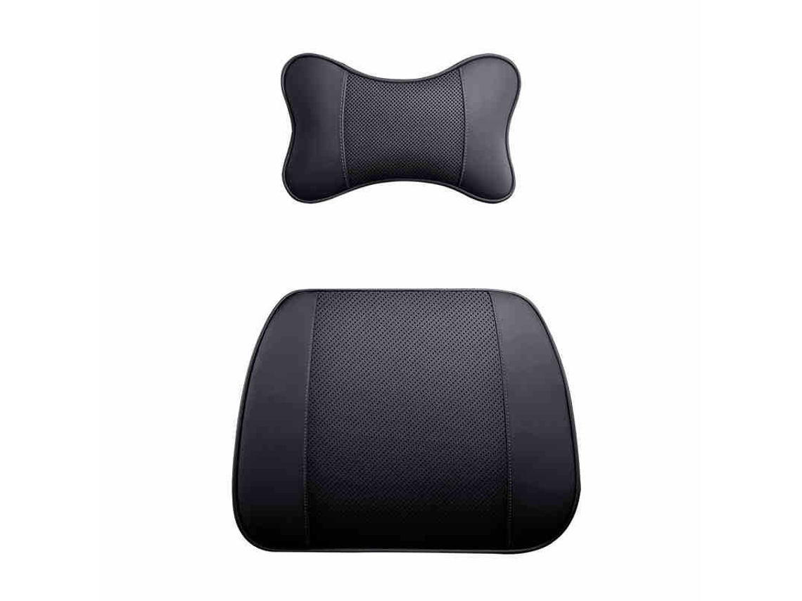 Almofada Lombar Memory Foam Para Carro E Pescoço Almofada Para Carro 2 Peças Vermelho Siurn