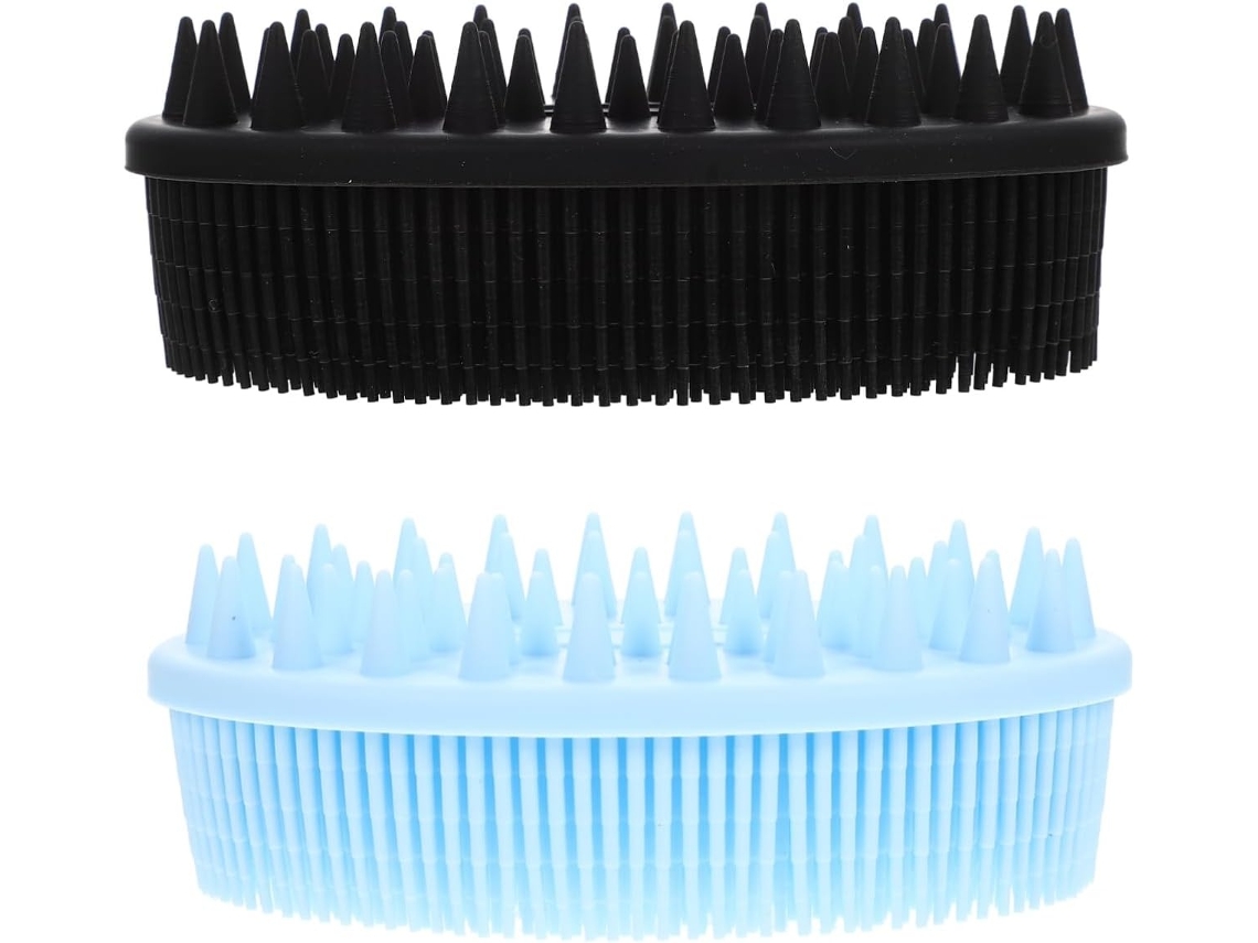 Lurelia Pack De 2 Escovas De Banho Para Bebé, Silicone Macio, Massagem Suave E Portátil, Rotina Spa Essencial