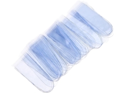 Conjunto de 50 elásticos de cabelo em PP para casos de queda de cabelo, com protetores de tecido anti-corte, fáceis de usar.