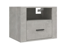 Wall-mounted Bedside Cabinet, Wall-mounted Bedside Cabinets Vidaxl Cinzeto Madeira Processada (n/a)