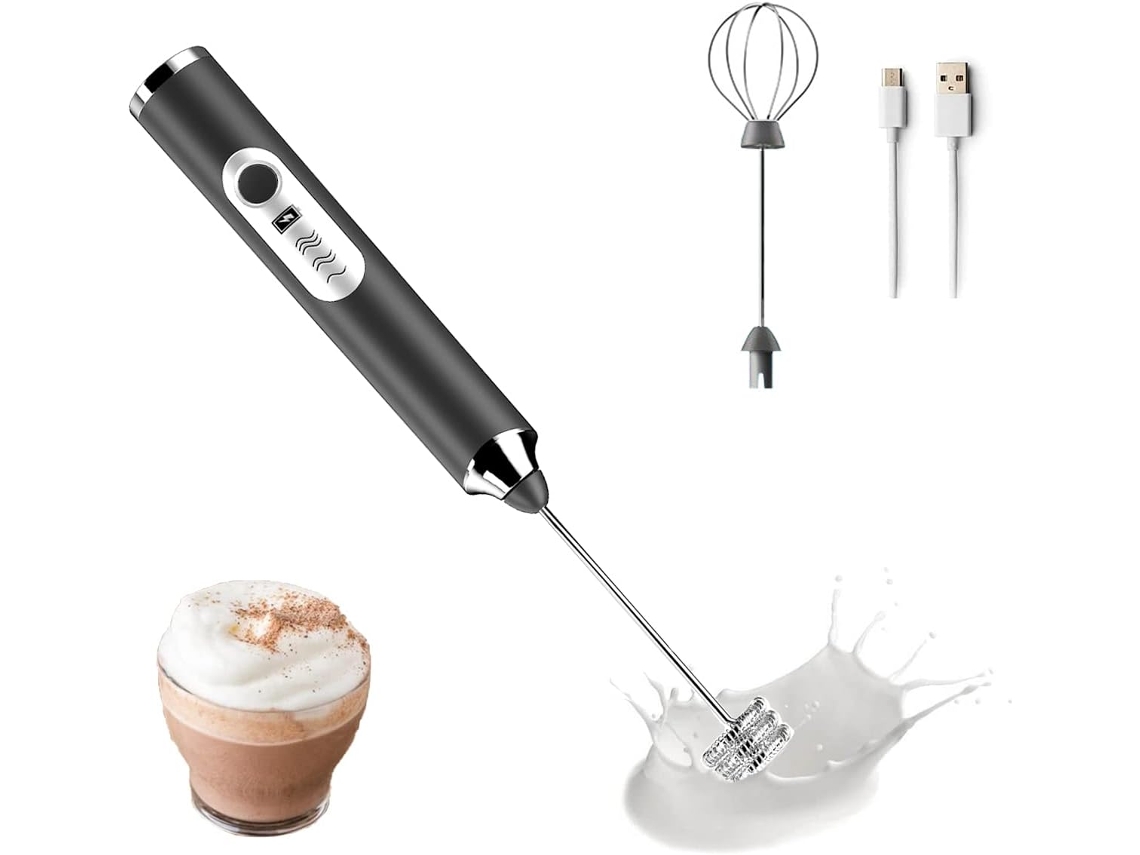 Espumador De Leite, Leite Para Café, Portátil Recarregável Via Usb