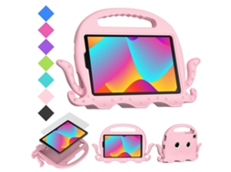 Capa Híbrida Eva‑pc Modelo Polvo Anti‑choque Com Alça Halinuia, Cor Rosa Para Tcl Tab 8 Le / Wifi 2023
