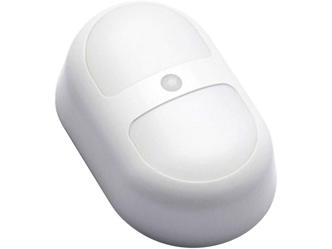 Luminária com Sensor de Presença, Lâmpada Led de Baixo Consumo, Prateada, com Luz Amarela Quente, para Corredores, Quartos e Armários BRILVIBERA
